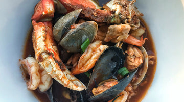West Coast Style Cioppino Seafood Stew with Chilau Sauce