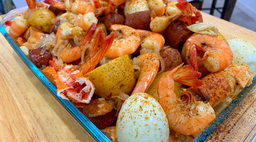 Chilau Crab Boil with Garlic and Shallot Butter Sauce