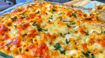 24K Seafood Mac'n Cheese with Lobster, Shrimp, Scallops and Crab Meat